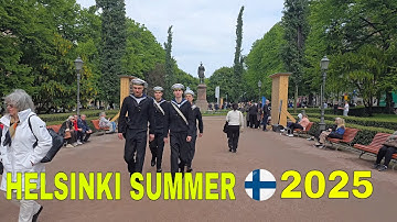 Finland Walks: Summer Vibes in Helsinki 2025 🌞 | City Center Walk in 4K