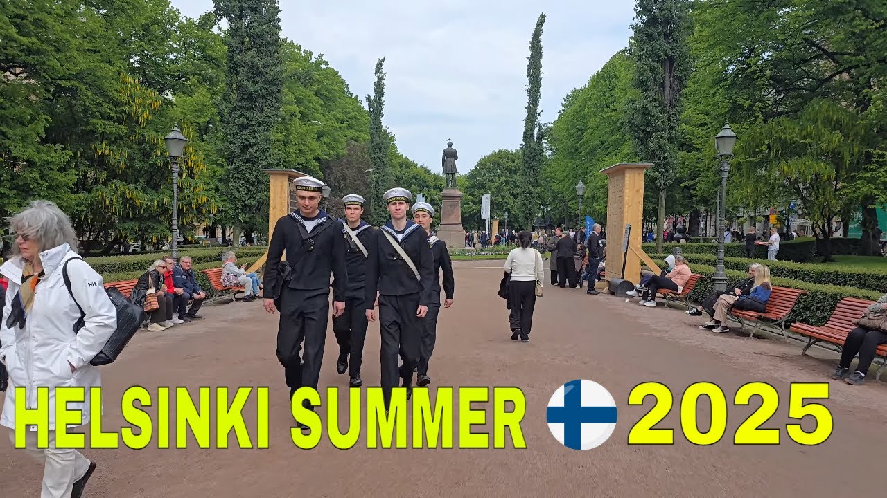 Finland Walks: Summer Vibes in Helsinki 2025 🌞 | City Center Walk in 4K