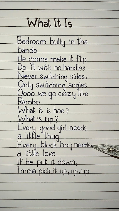 doechii what it is lyrics