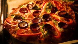 ✅10 Dakikada Pizza Tarifi 🍕👌( Bazlamadan Nefis Pizza)😍