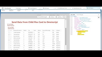 Send Data From Flex card to Omniscript