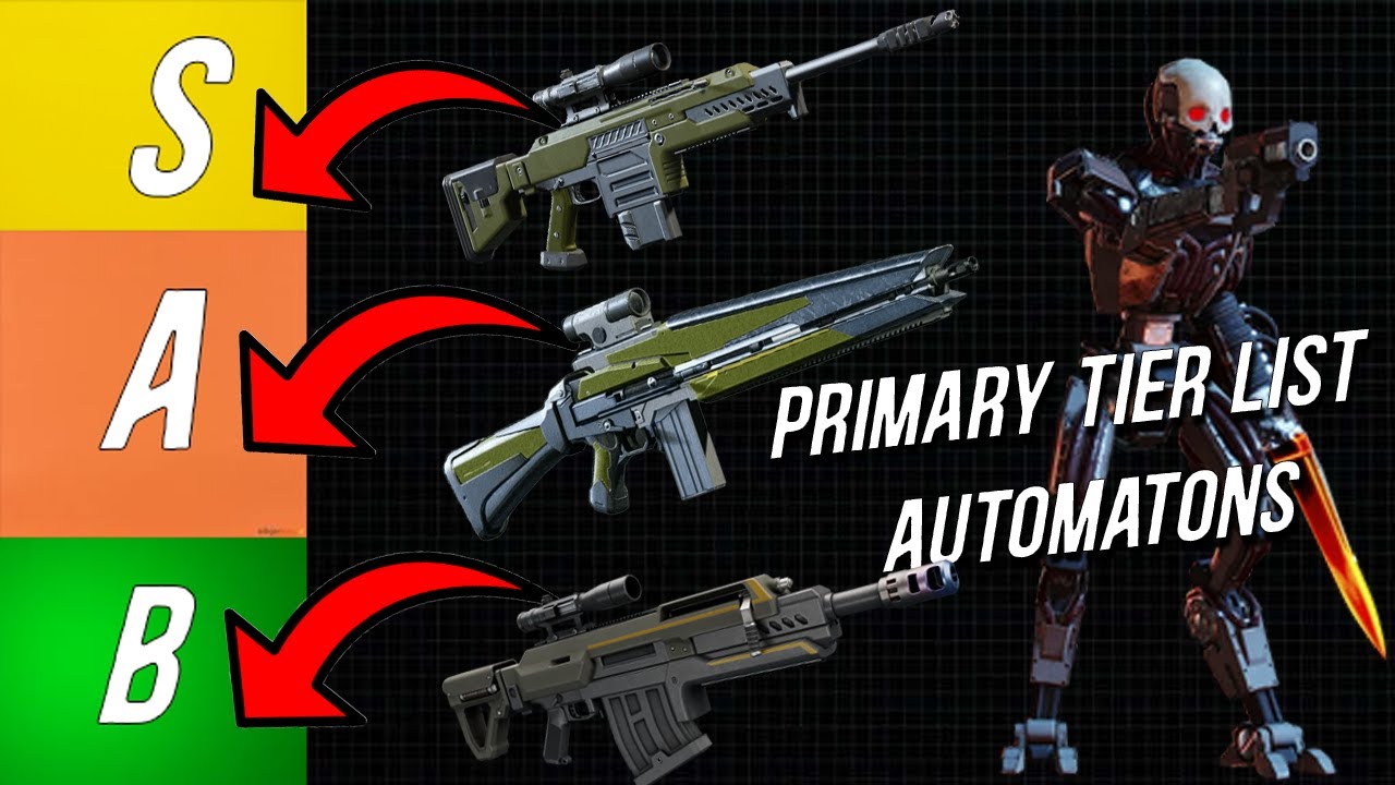 Primary Tier List For Automatons | Helldivers 2 | Post Patch 01.000.300 ...