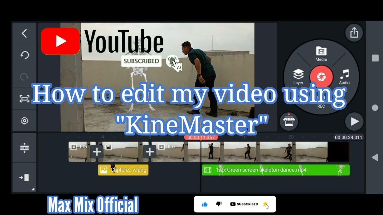 How to edit my video using KineMaster (TUTORIAL)||Max Mix Official ...