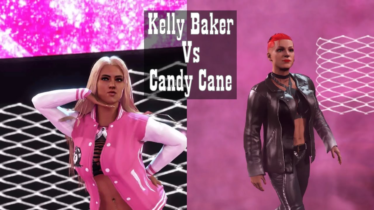 Rumble Roses Show WWE 2K22 E2 M6 Kelly Baker Vs Candy Cane - YouTube