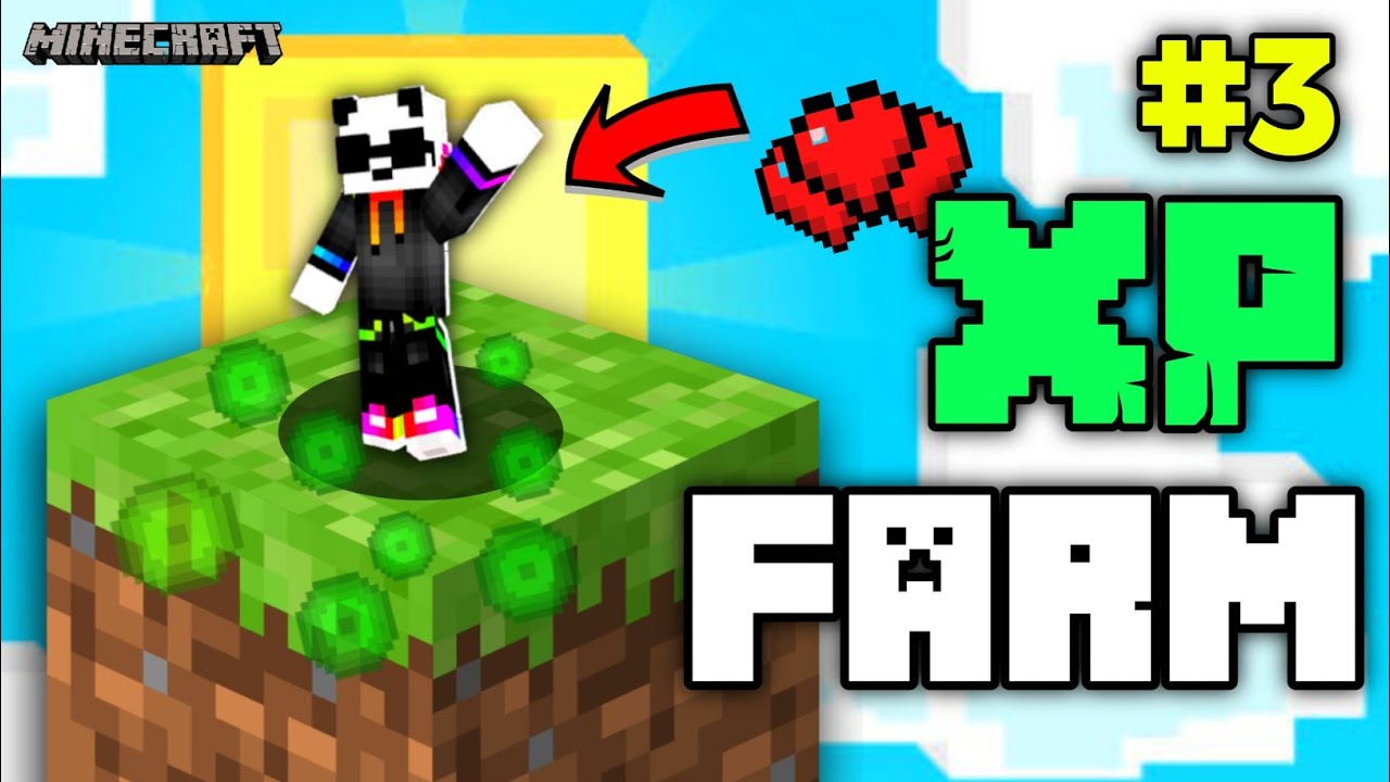 Ultimate xp farm in my minecraft one block series || episode 3 - YouTube