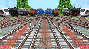 Train Simulator Gameplay Today Journey Night | Indian Railway Station|CRAZY 3DTrains Crossing Action