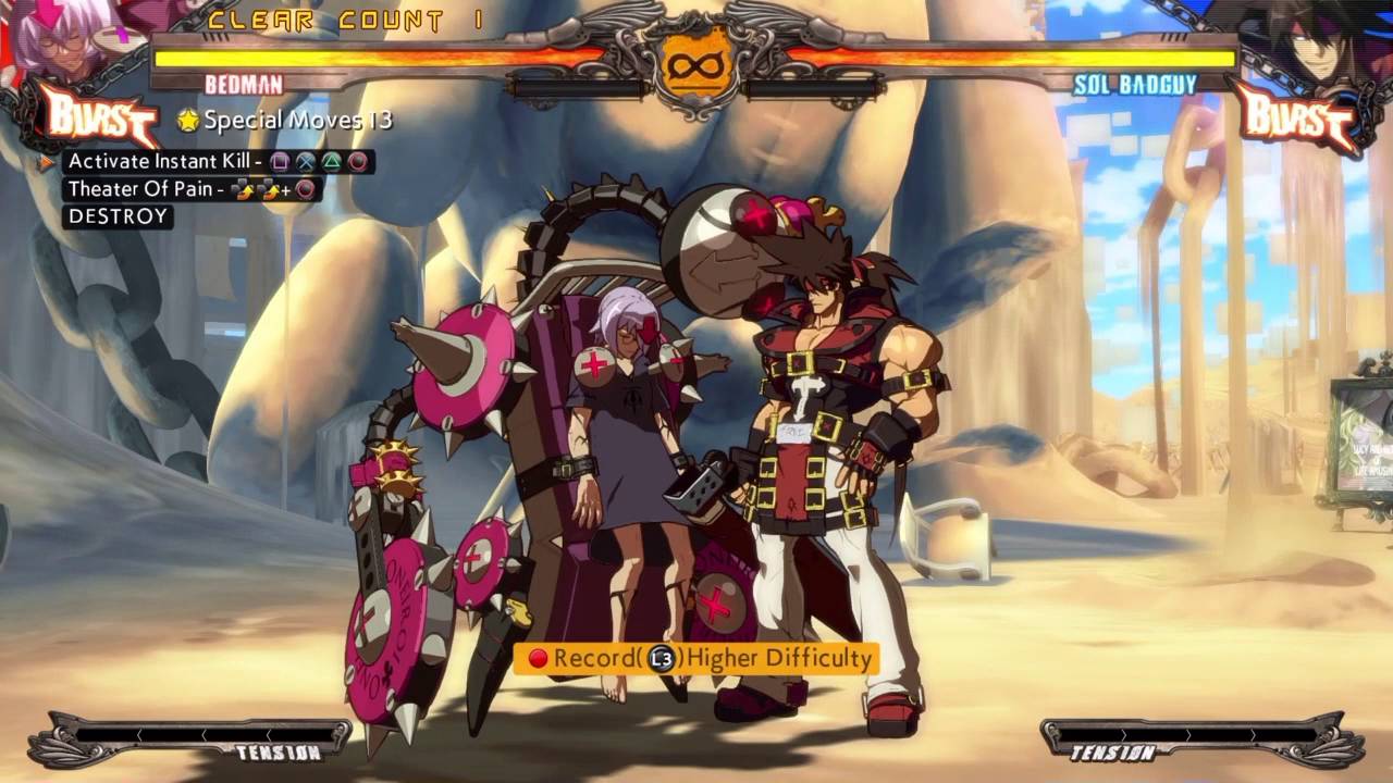 Guilty gear xrd revelator combos bedman - YouTube