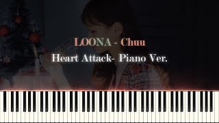 LOONA [Chuu] (이달의 소녀 [츄]) - Heart Attack (Piano Ver.) - YouTube