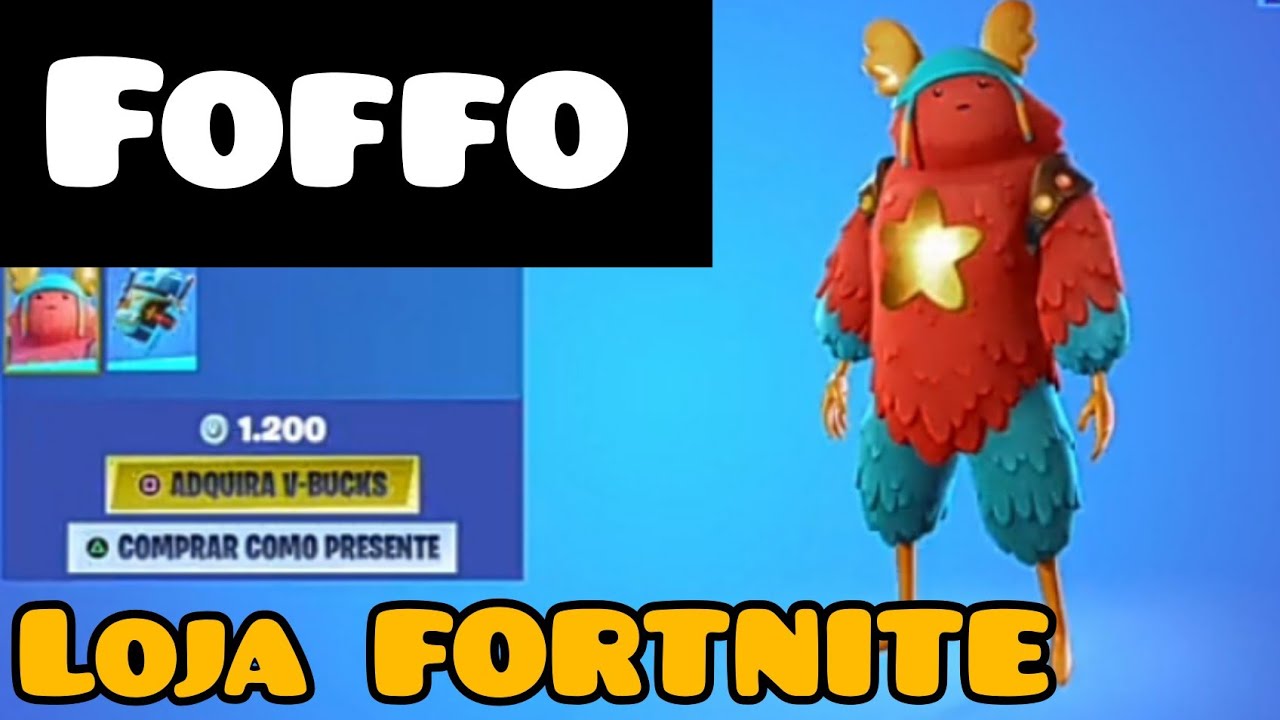 LOJA FORTNITE Skin Foffo e NOVIDADES ⚡[28 de AGOSTO,2022] - YouTube