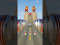 BeamNG Drive crashes - bollards vs car Part 511 #beamngdrive #beamng #youtubeshorts #shorts