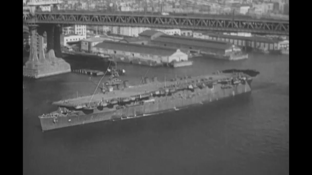 USS Monterey (CVL-26) - Leaving New York, November 18, 1945