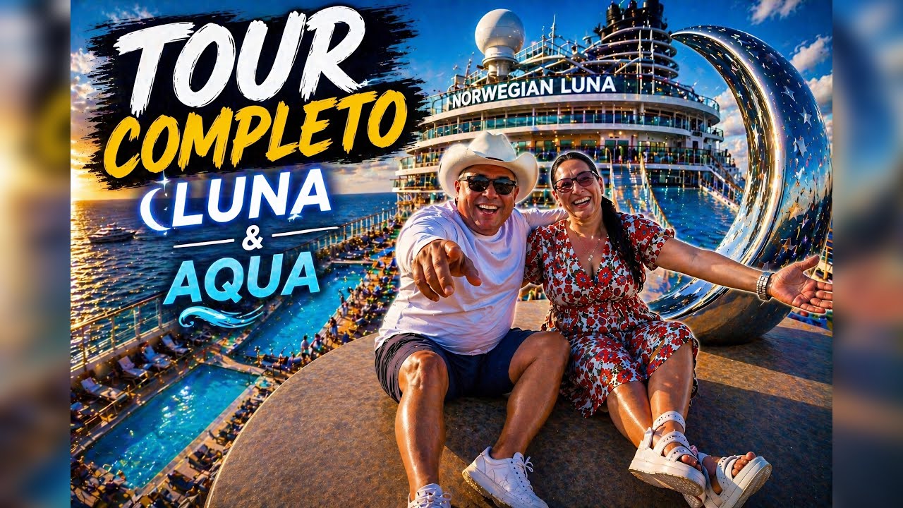     NORWEGIAN LUNA 🚢 ¿El MEJOR crucero nuevo? Tour completo + comparación con AQUA