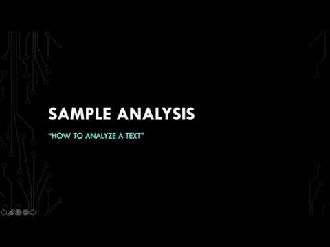 Sample Analysis