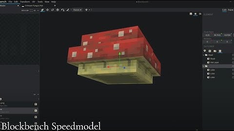 Custom Minecraft cosmetics - Blockbench Timelapse