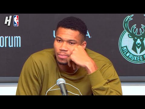 Giannis Antetokounmpo on Damian Lillard's Debut Performance, Postgame Interview