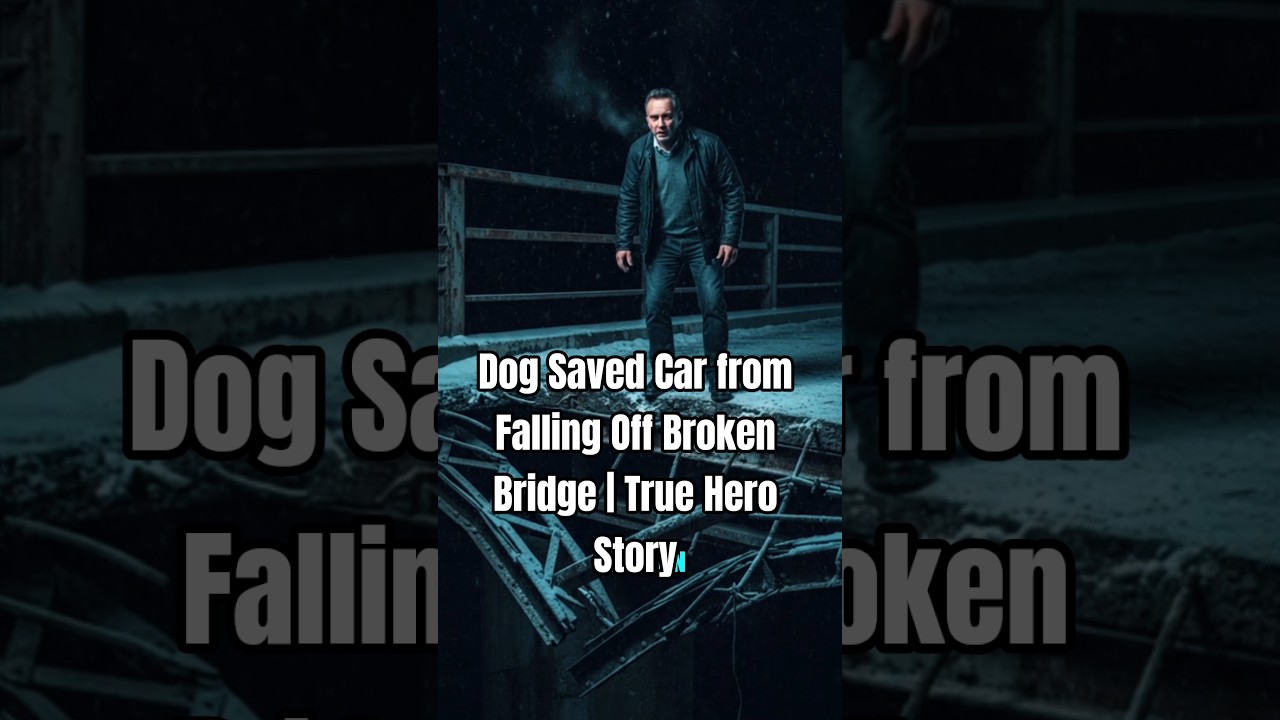 Dog Saved Car from Falling Off Broken Bridge | True Hero Story