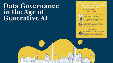 Panel 3: Data Openness and Society | Data Governance in the Age of Generative AI