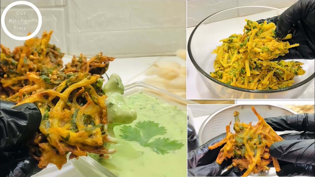 Crispy pakora recipe for Ramadan special | Easy pakora recipe by our kitchen time 