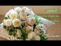 Bremen Flower Japan Les. 25: Cascading Bouquet on Foam with Garden Roses