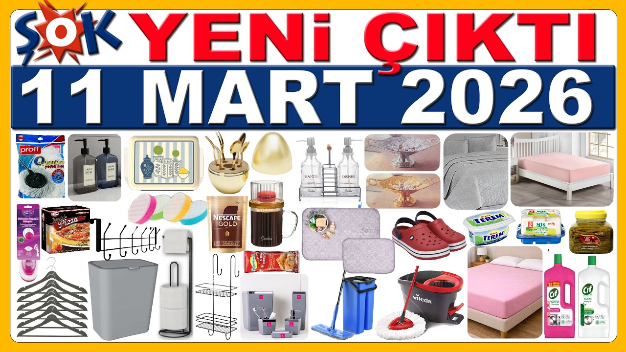 ŞOK 11 MART 2023 | ŞOK AKTÜEL VE İNDİRİMLİ ÜRÜNLER | BANYO VE TEMİZLİK GEREÇLERİ | ŞOK BU HAFTA