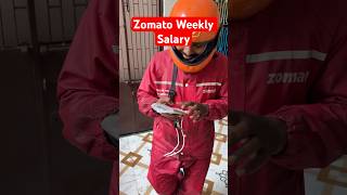 Zomato Weekly Earning Salary Delivery Boy Payment #zomato #deliveryboy #salary #payment