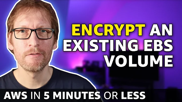 How to encrypt an existing EBS volume on AWS // Encrypt previously unencrypted Amazon EC2 volumes