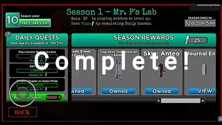 UNLOCK EVERY SKIN, TRAP! AND BUILD DECORATIONS AND EVENTS QUEST SEASON 1 (Mr.p lab)