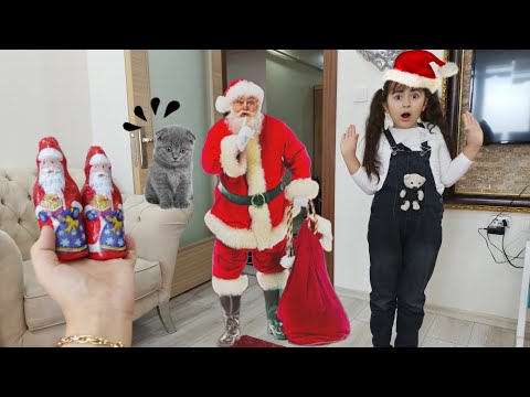 ESMA NOEL BABA GELDİ !! TARÇINLA SANA HEDİYELER GETİRDİ ماما جابت بيبي - جنى مقداد | طيور الجنة