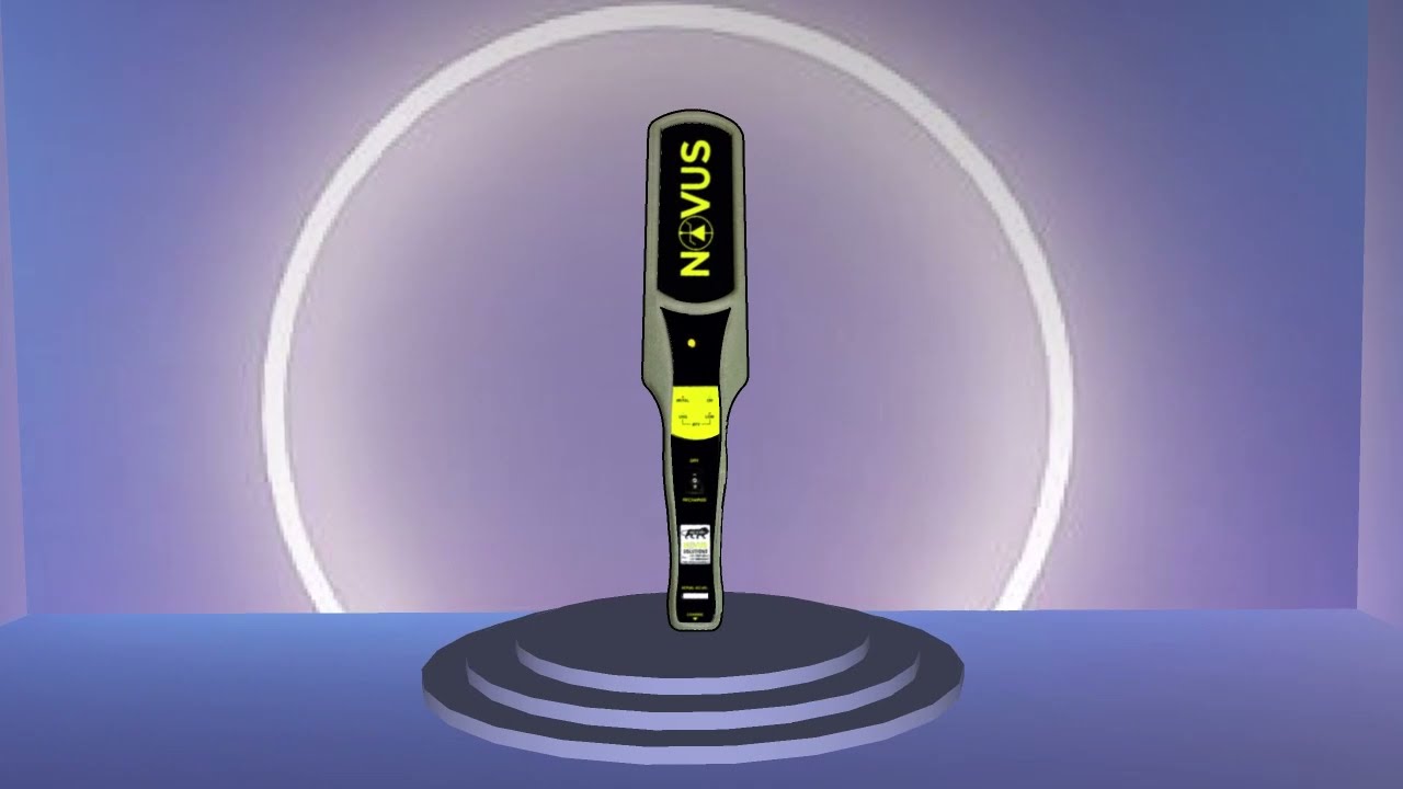 Novus Advance Hand Held Metal Detector 3D HD video. High precision gold search machine.