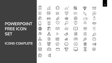 Icon compete set | PowerPoint Free Download | Free Icons | Free Presentation Icons