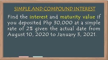 Simple, Compound Interest and Future Value in TAGLISH Version | RYAN