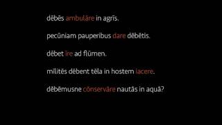 UNH LGM 4: Debeo and the Complementary Infinitive