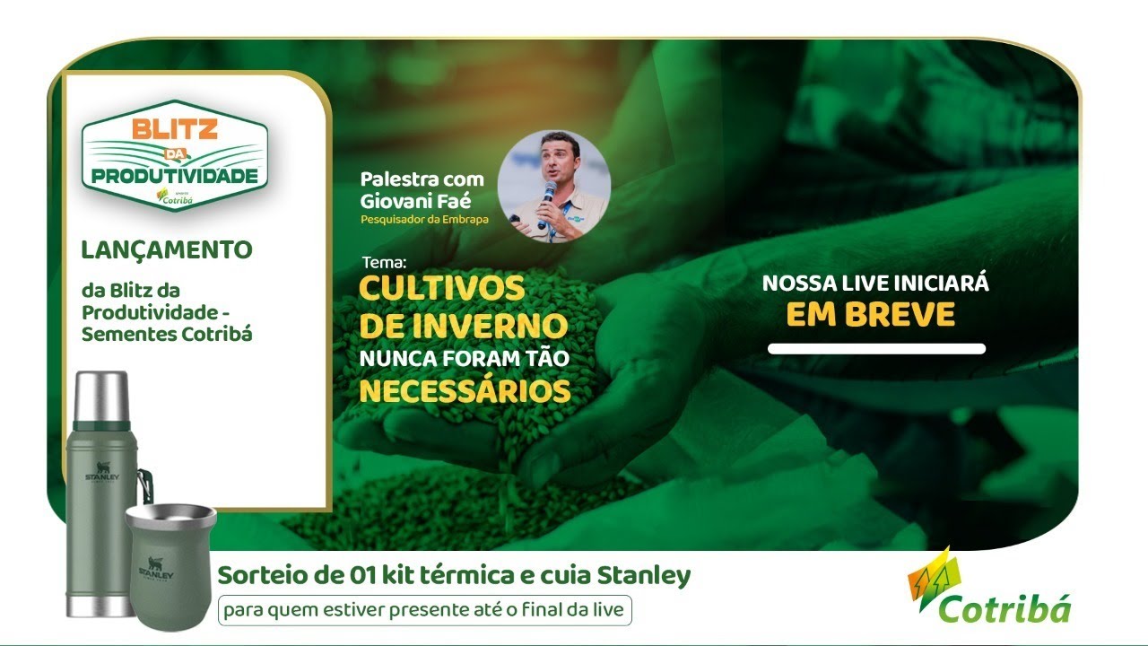 CULTIVOS DE INVERNO nunca foram tão necessários