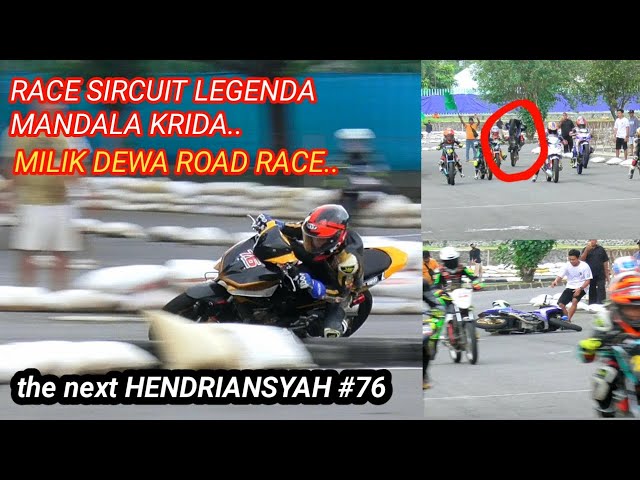 Titisan dewa road race.. anak hendriansyah #76 jawara di race sircuit legend mandalakrida vsc 2022 class=