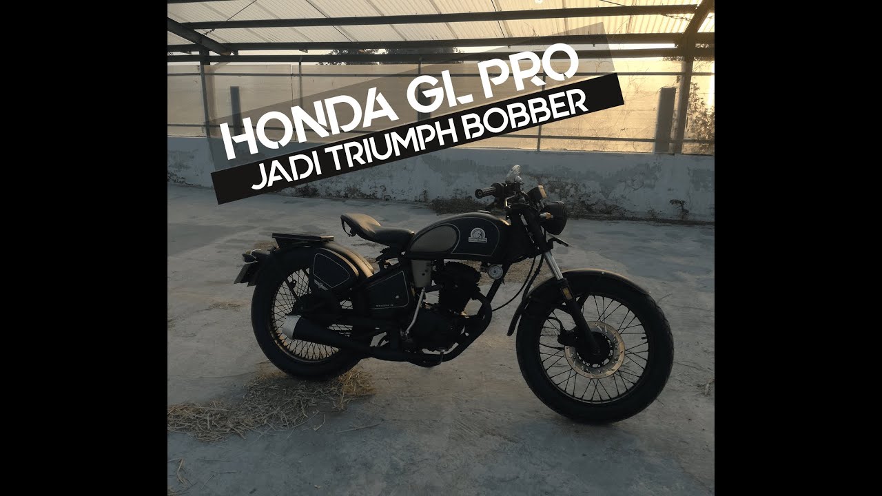 Custom Motor Honda GL Pro Triumph Bobber - YouTube