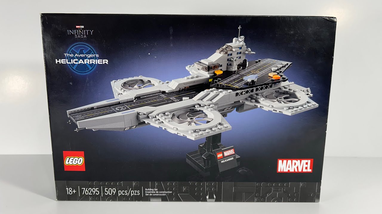 LEGO Marvel Super Heroes The Avengers Helicarrier Speed Build Review 76295-1