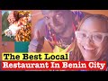 Come with me to the best local restaurant benin city nigeria  mama collins kitchen iriemila street