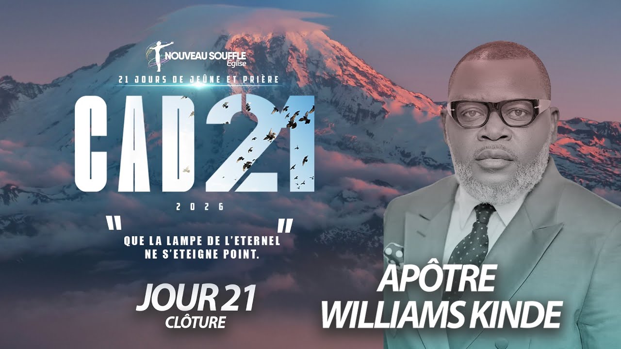 CAD21 - CLOTURE - QUE LA LAMPE DE L'ETERNEL NE S'ETEIGNE POINT - Apôtre Williams Kinde