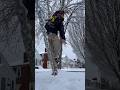 Jumpin liljon pitbull slackline chain snow