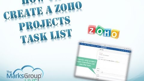 Zoho Projects Task List: How to Create One!