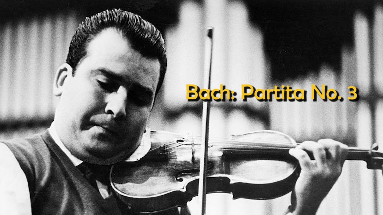 Bach: Violin Partita No.3 in E major, BWV 1006 - Christian Ferras, violin (Recorded: 1977)
