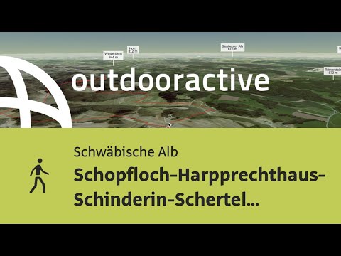 Wanderung auf der Schwäbischen Alb: Schopfloch-Harpprechthaus-Schinderin ...