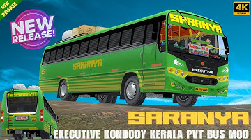Brand New Saranya Executive Coach Kondody Kerala Private Bus Mod Download Bus Simulator Indonesia