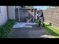 How to clean black fungi off concrete surfaces with rapid application