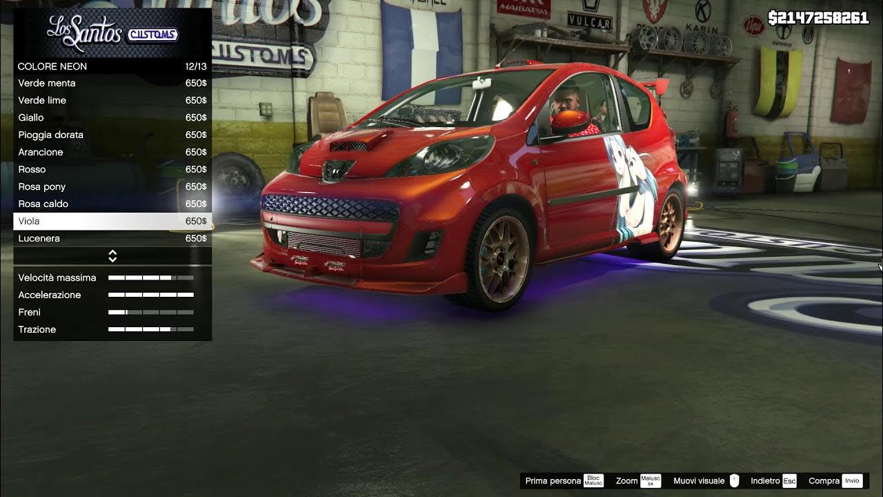 Grand Theft Auto V peugeot 107 tuning 