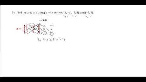 Area of a Triangle Using Determinant