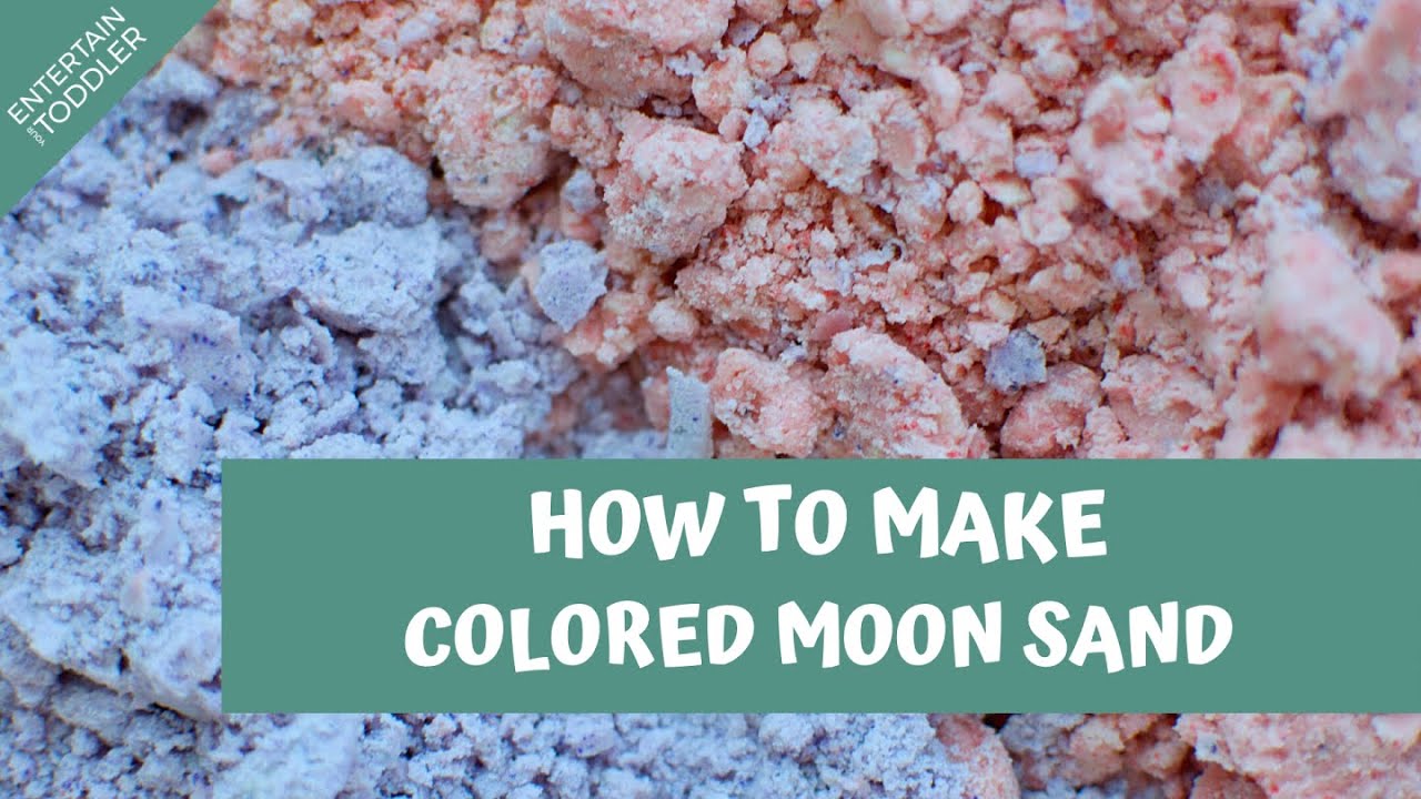 DIY Colored Moon Sand Recipe - Look! We're Learning!