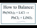 Balancing Chemical Equations with Polyatomic Ions