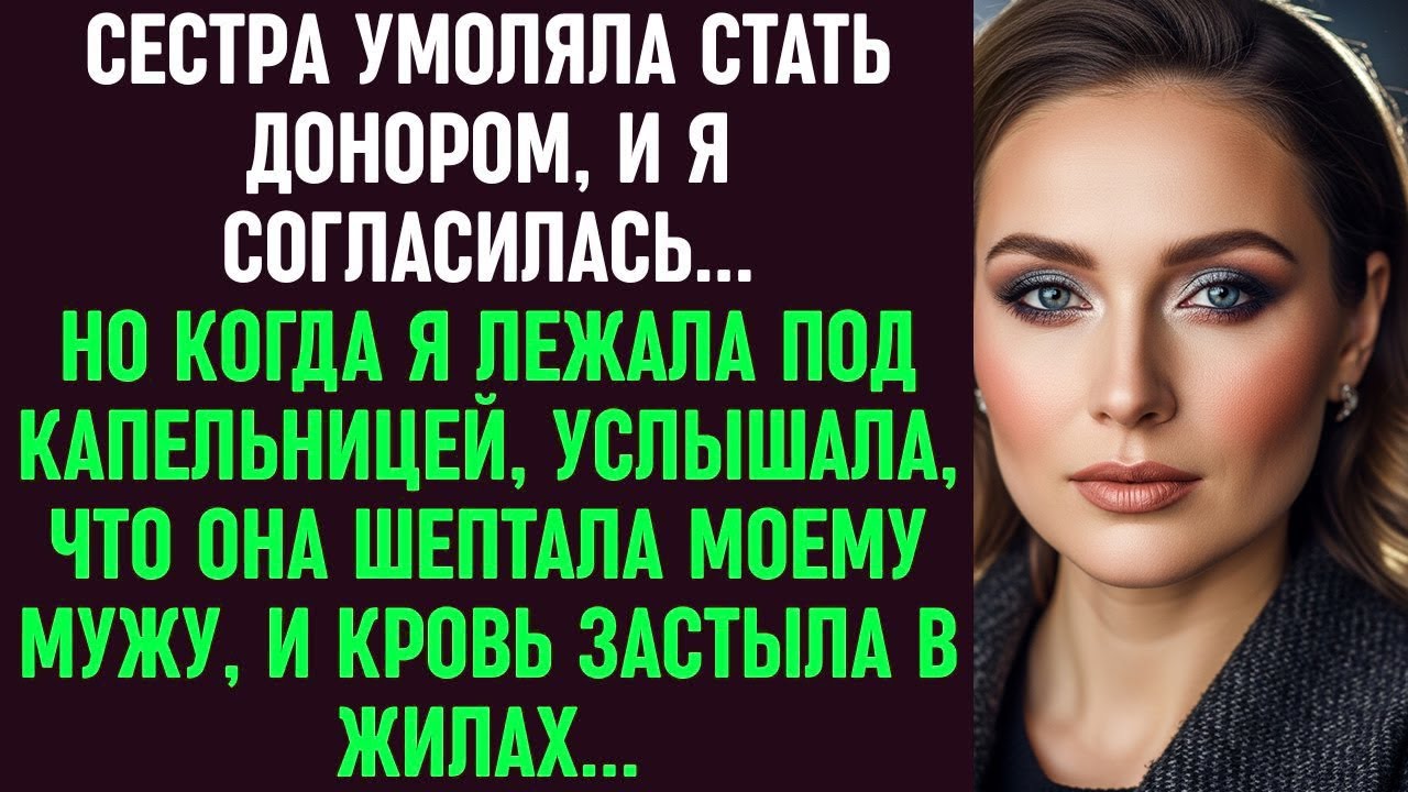 Сестра умоляла стать донором, и я согласилась… Но под капельницей услышала её шёпот мужу…