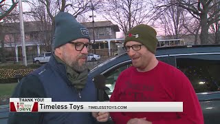 Timeless Toys at the Morning News Toy Drive